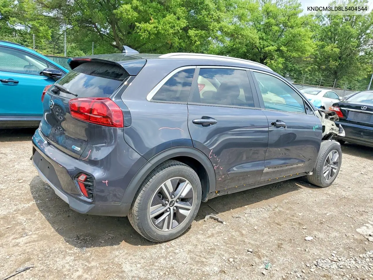 2020 Kia Niro Lxs VIN: KNDCM3LD8L5404544 Lot: 57010546
