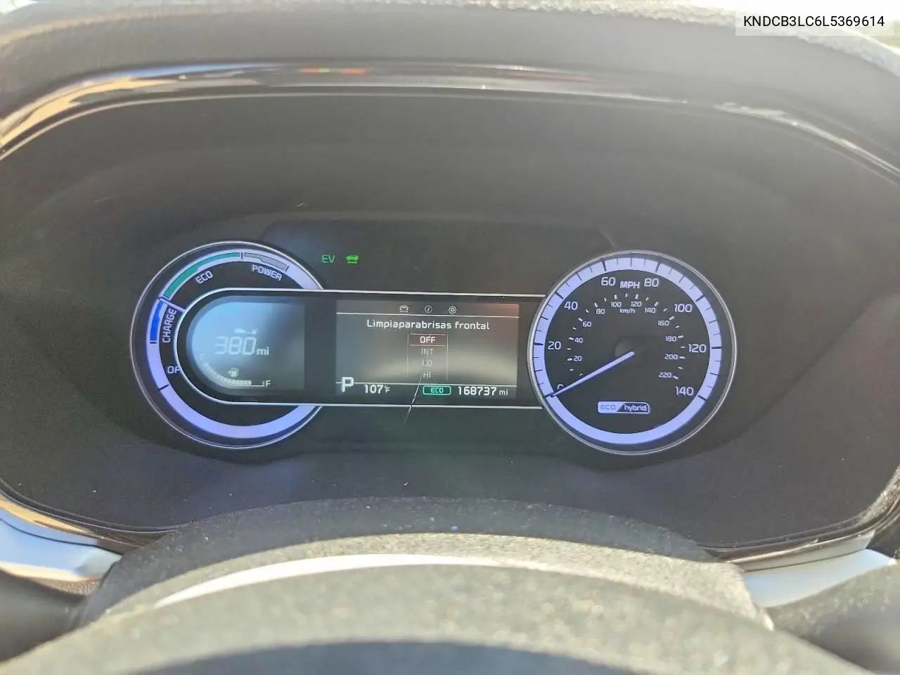 2020 Kia Niro Lx VIN: KNDCB3LC6L5369614 Lot: 60191266