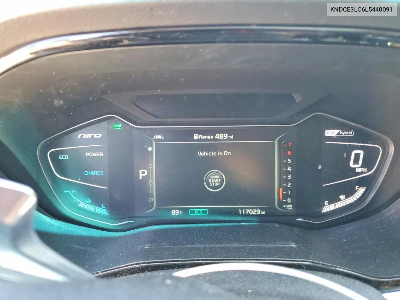 2020 Kia Niro Ex Premium VIN: KNDCE3LC6L5440091 Lot: 61044966