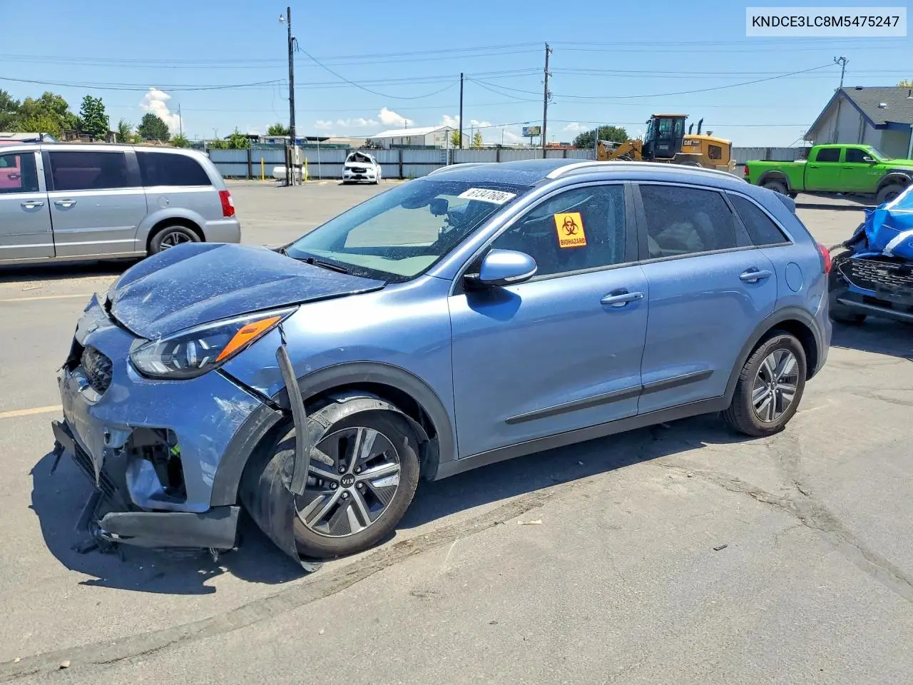 2021 Kia Niro Ex Premium VIN: KNDCE3LC8M5475247 Lot: 61347606