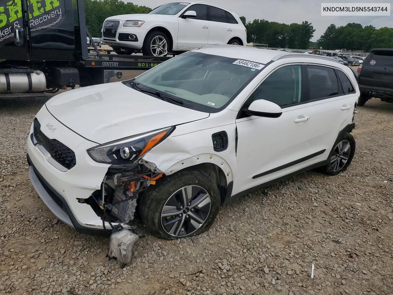 2022 Kia Niro Lxs VIN: KNDCM3LD5N5543744 Lot: 58462186