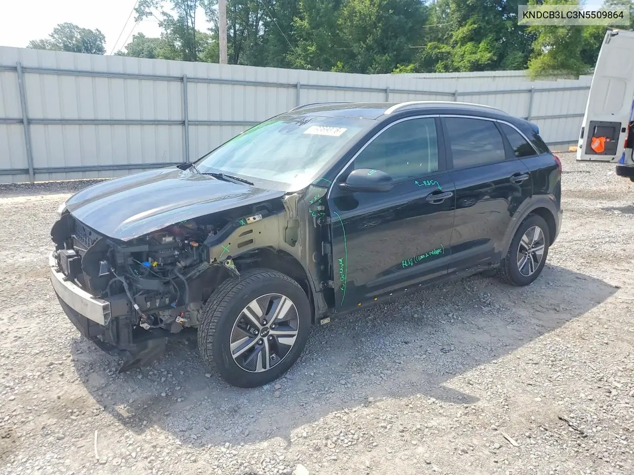 2022 Kia Niro Lxs VIN: KNDCB3LC3N5509864 Lot: 59369376
