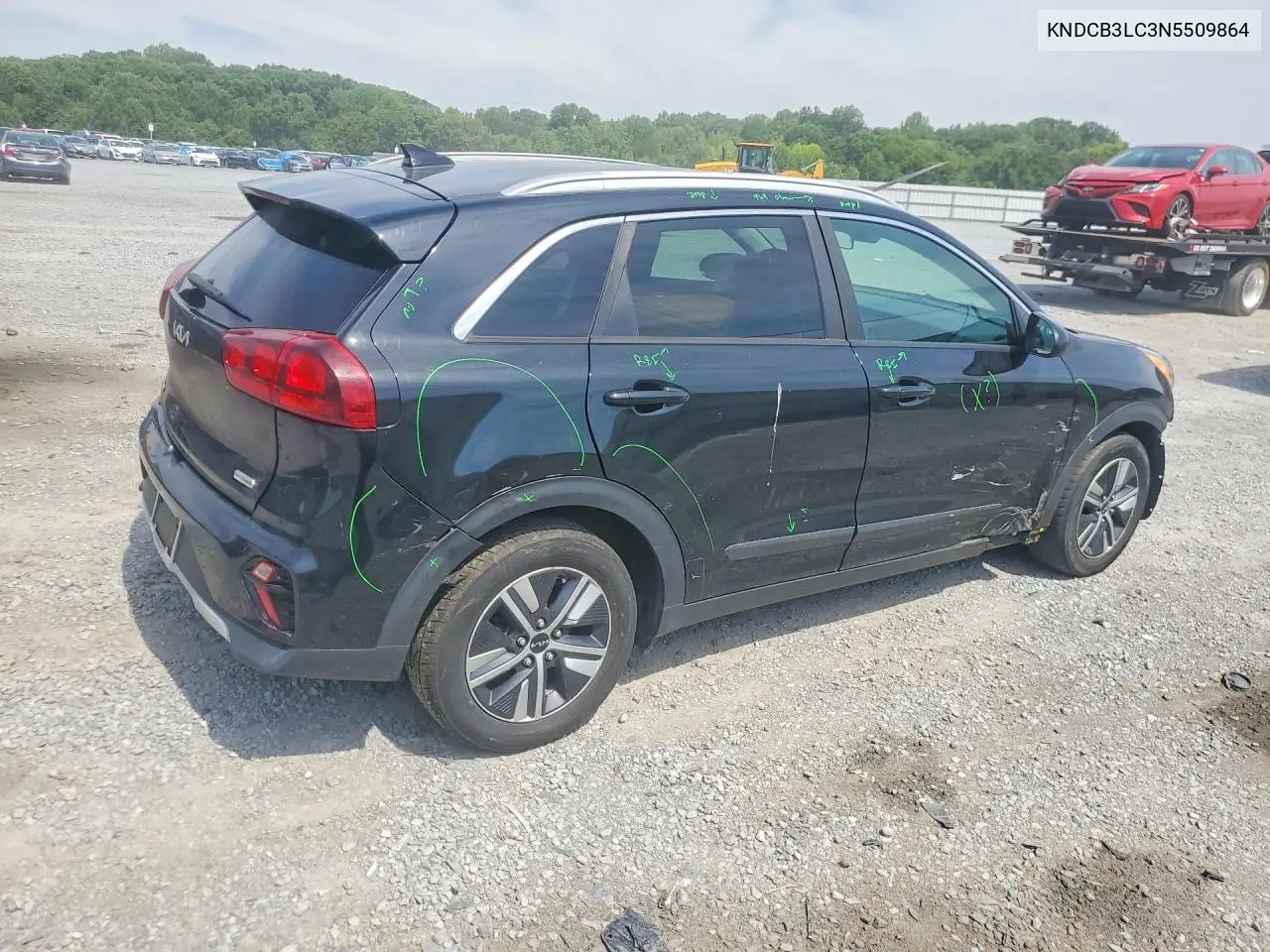 2022 Kia Niro Lxs VIN: KNDCB3LC3N5509864 Lot: 59369376