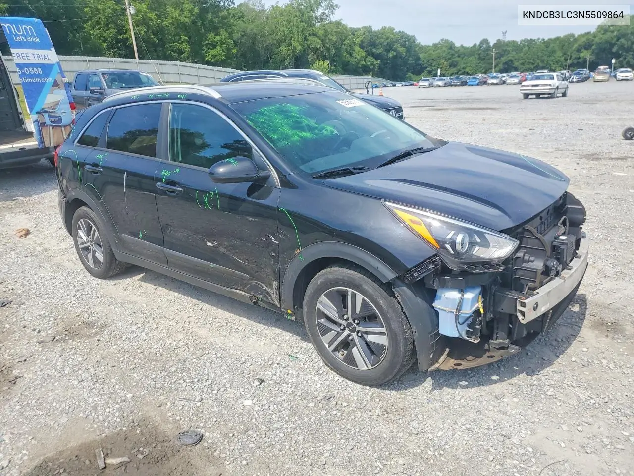 2022 Kia Niro Lxs VIN: KNDCB3LC3N5509864 Lot: 59369376