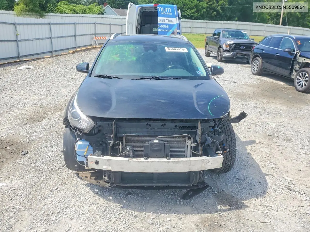 2022 Kia Niro Lxs VIN: KNDCB3LC3N5509864 Lot: 59369376