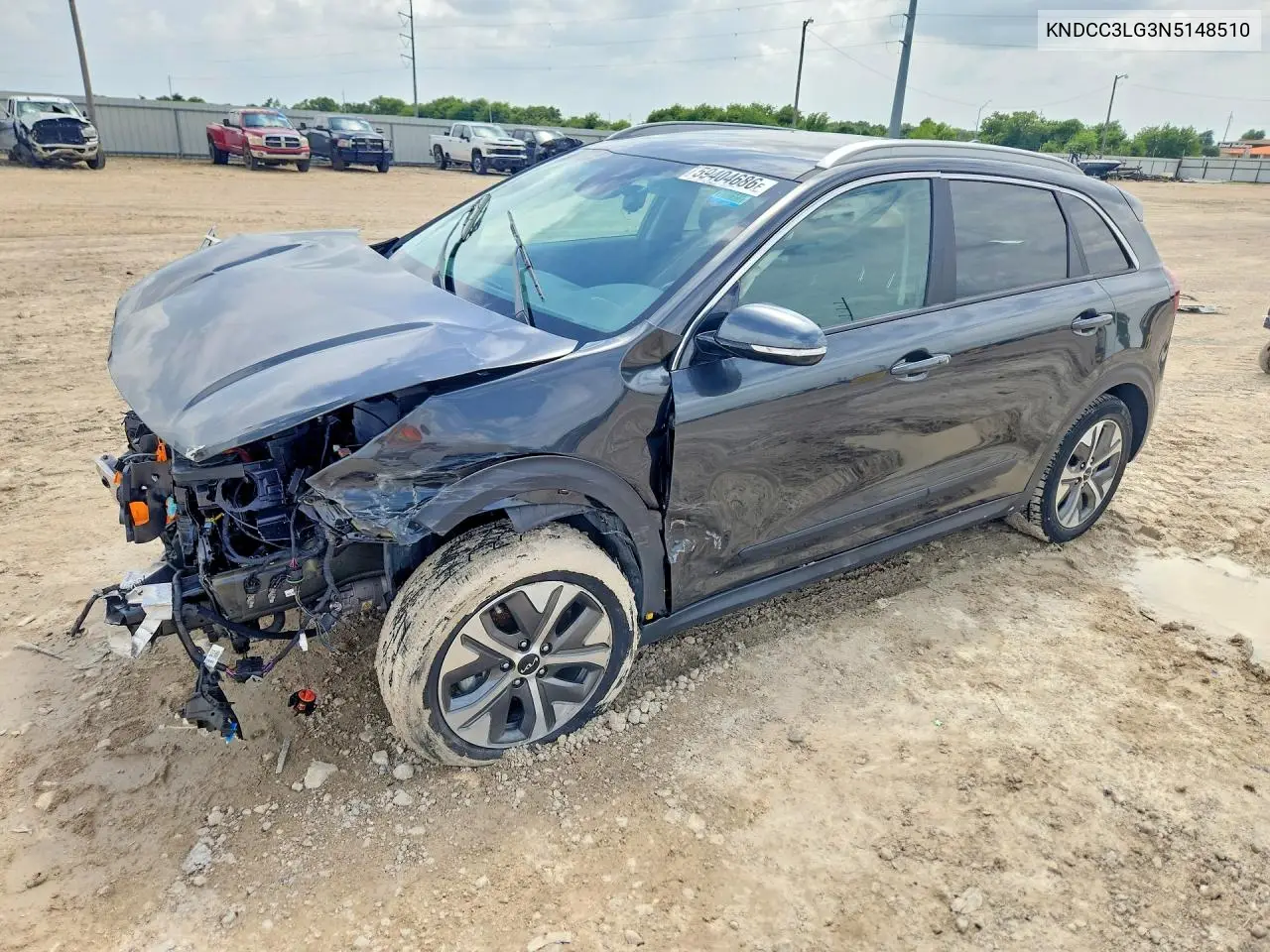 2022 Kia Niro Ev Ex VIN: KNDCC3LG3N5148510 Lot: 59404686