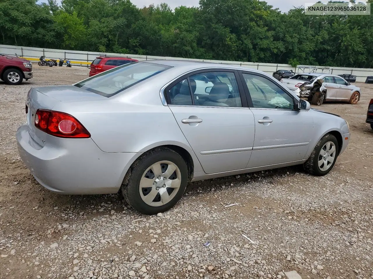 2006 Kia Optima Lx VIN: KNAGE123965036128 Lot: 54795396