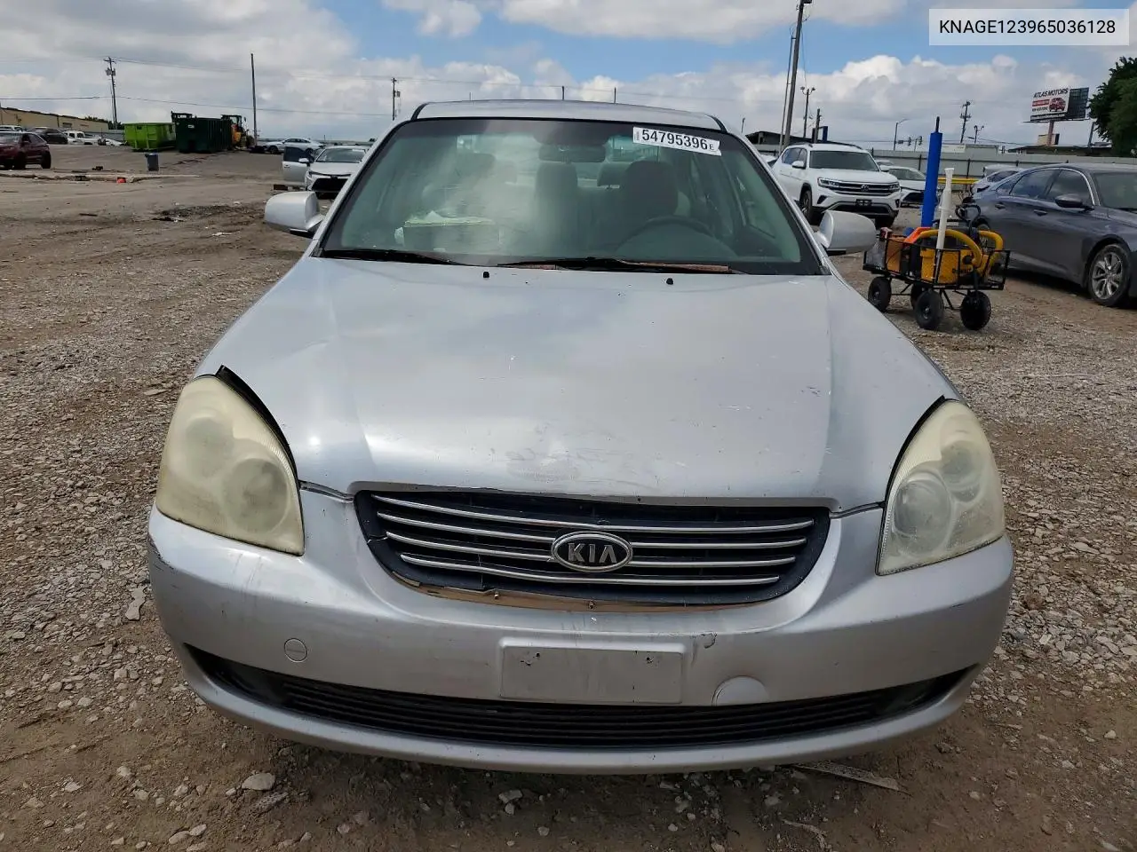 2006 Kia Optima Lx VIN: KNAGE123965036128 Lot: 54795396