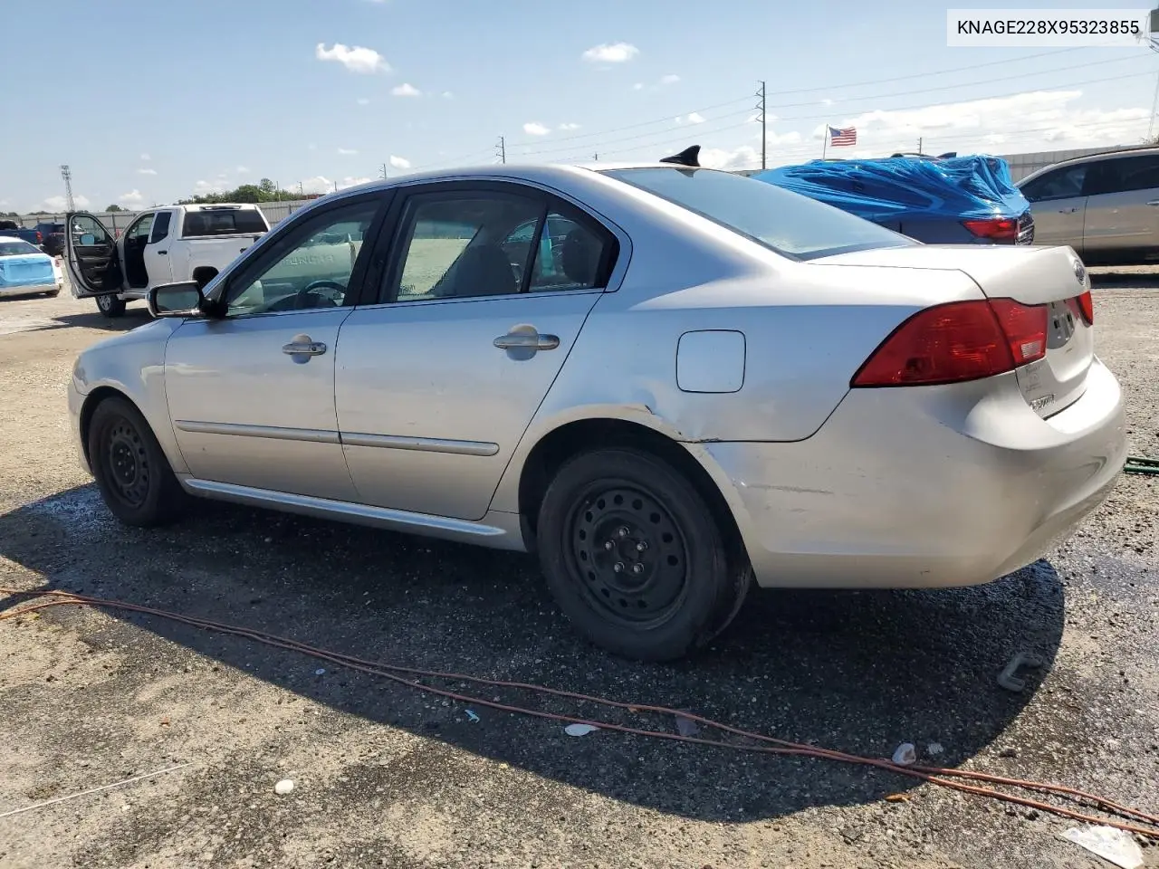 2009 Kia Optima Lx VIN: KNAGE228X95323855 Lot: 67733225