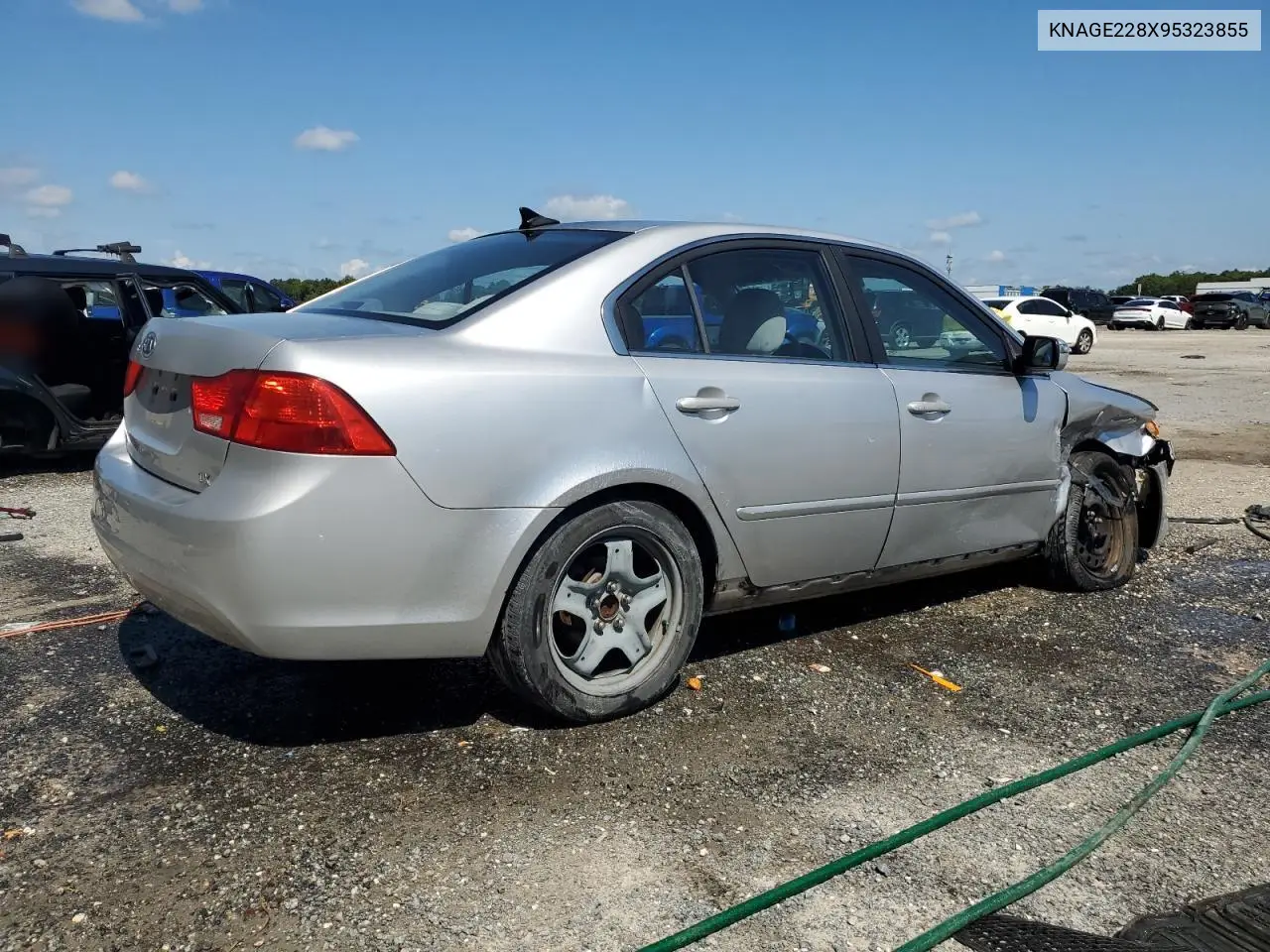 2009 Kia Optima Lx VIN: KNAGE228X95323855 Lot: 67733225