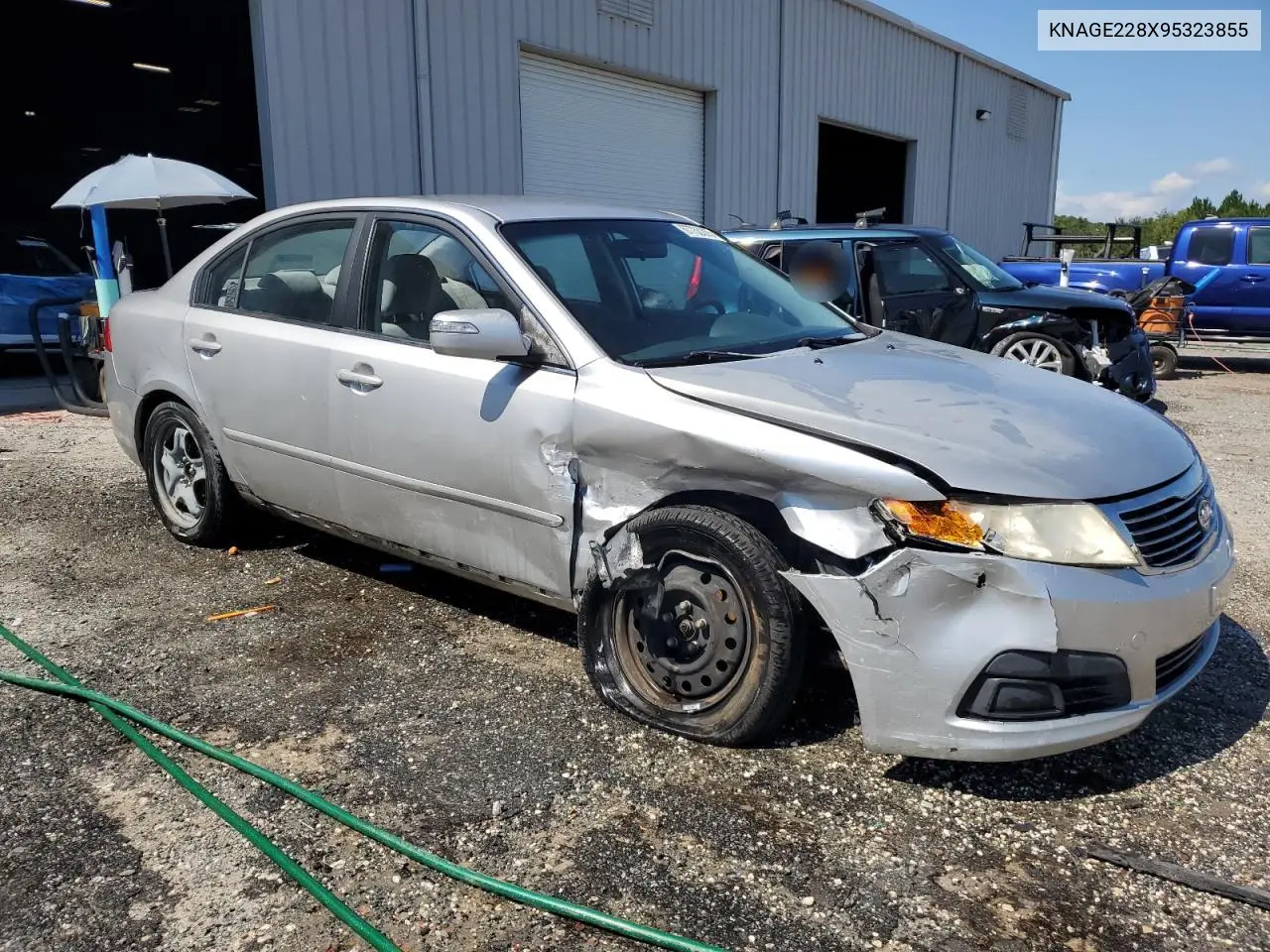 2009 Kia Optima Lx VIN: KNAGE228X95323855 Lot: 67733225