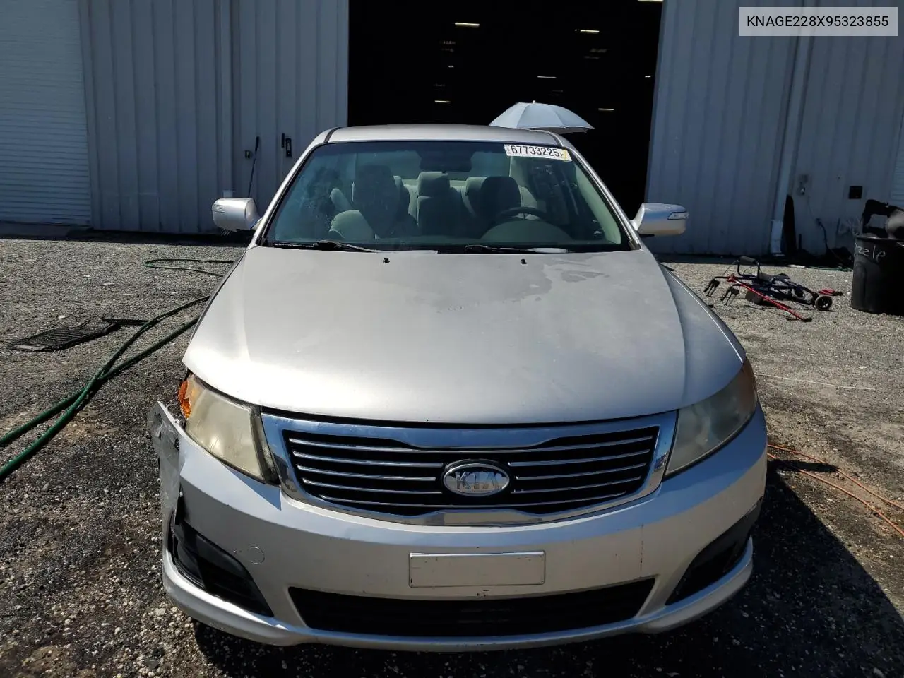 2009 Kia Optima Lx VIN: KNAGE228X95323855 Lot: 67733225