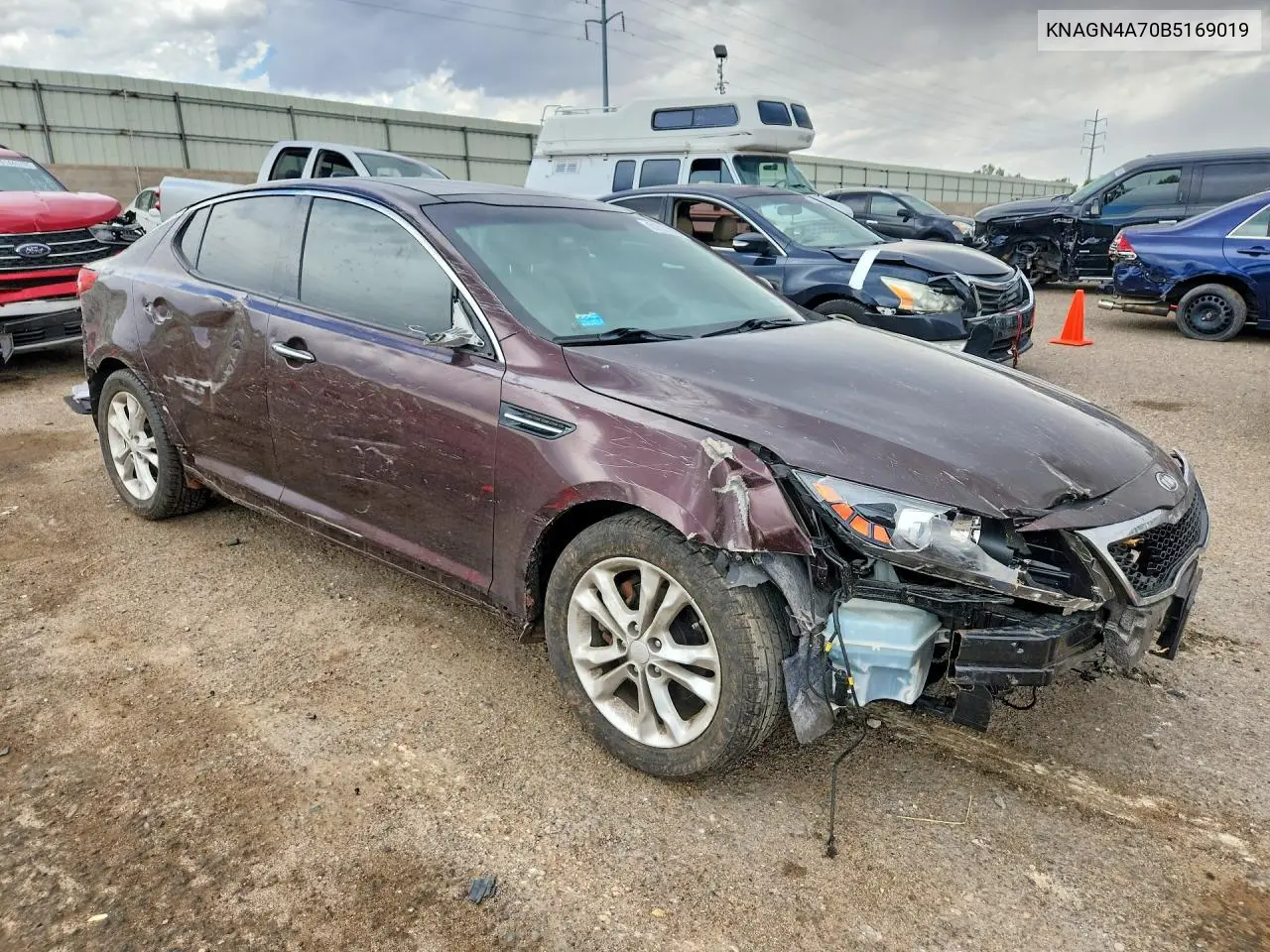 2011 Kia Optima Ex VIN: KNAGN4A70B5169019 Lot: 61537006