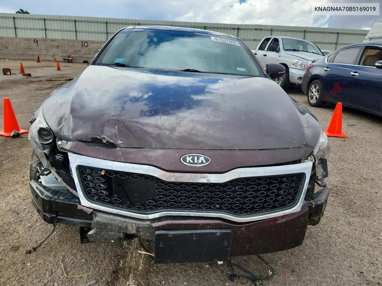 2011 Kia Optima Ex VIN: KNAGN4A70B5169019 Lot: 61537006