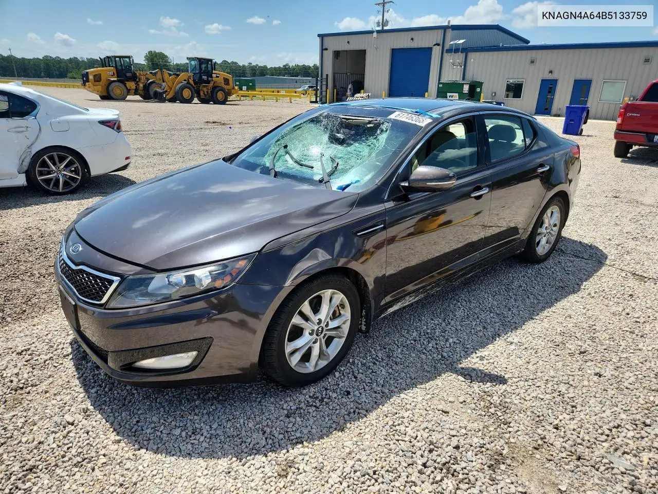 2011 Kia Optima Ex Turbo VIN: KNAGN4A64B5133759 Lot: 61746366