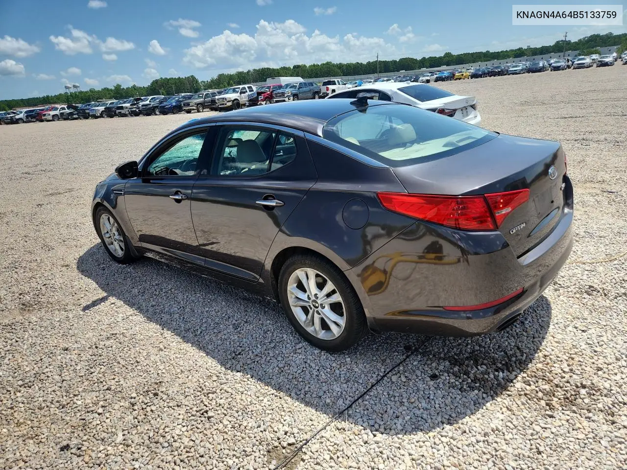 2011 Kia Optima Ex Turbo VIN: KNAGN4A64B5133759 Lot: 61746366