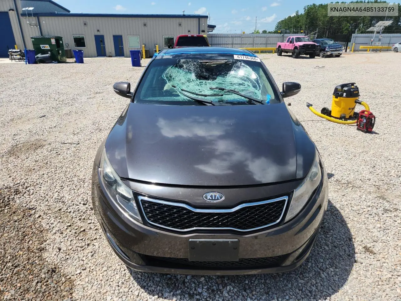 2011 Kia Optima Ex Turbo VIN: KNAGN4A64B5133759 Lot: 61746366