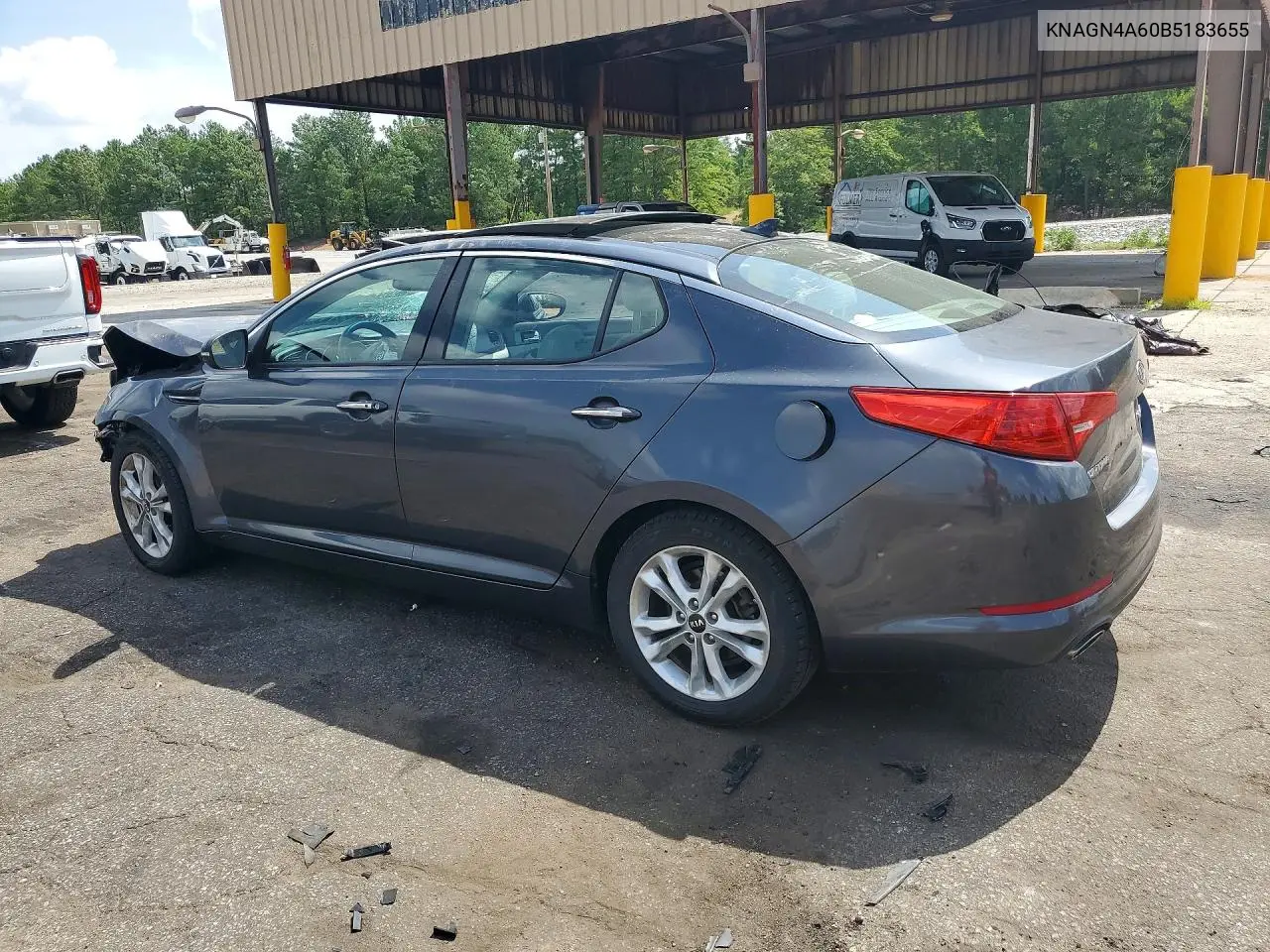 2011 Kia Optima Ex Turbo VIN: KNAGN4A60B5183655 Lot: 61892466