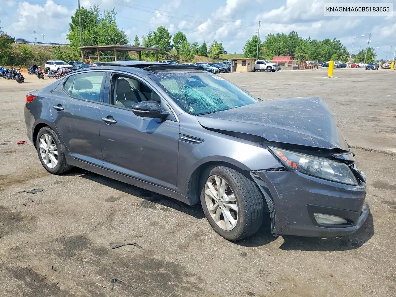 2011 Kia Optima Ex Turbo VIN: KNAGN4A60B5183655 Lot: 61892466