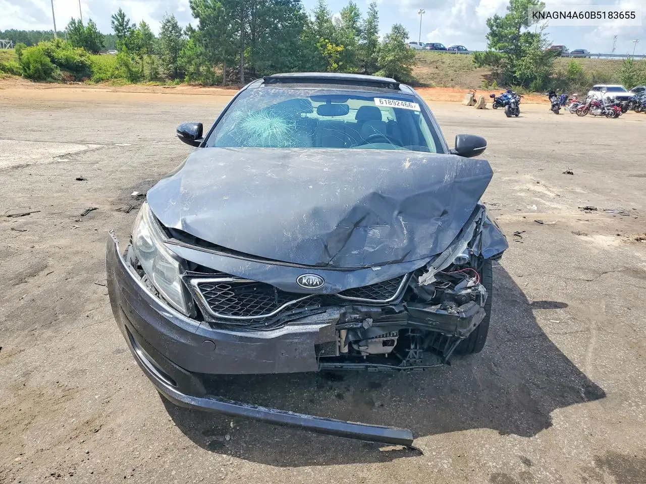 2011 Kia Optima Ex Turbo VIN: KNAGN4A60B5183655 Lot: 61892466