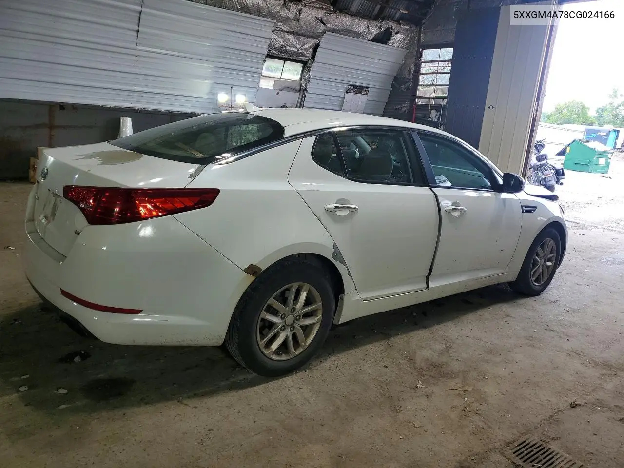 2012 Kia Optima Lx VIN: 5XXGM4A78CG024166 Lot: 59334736