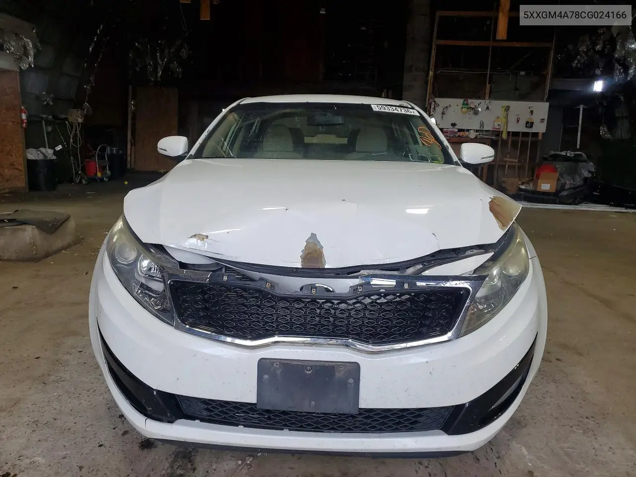 2012 Kia Optima Lx VIN: 5XXGM4A78CG024166 Lot: 59334736