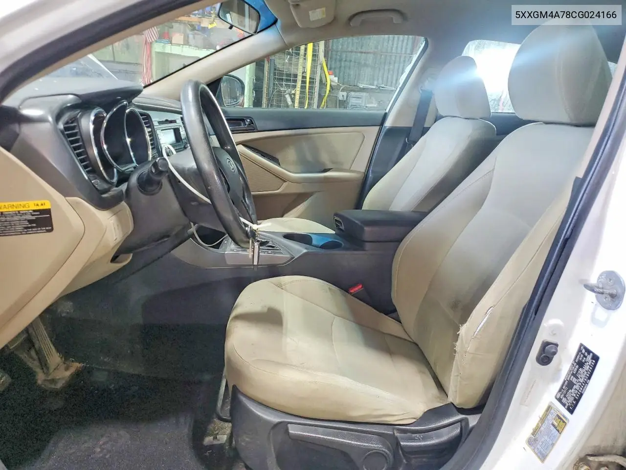 2012 Kia Optima Lx VIN: 5XXGM4A78CG024166 Lot: 59334736