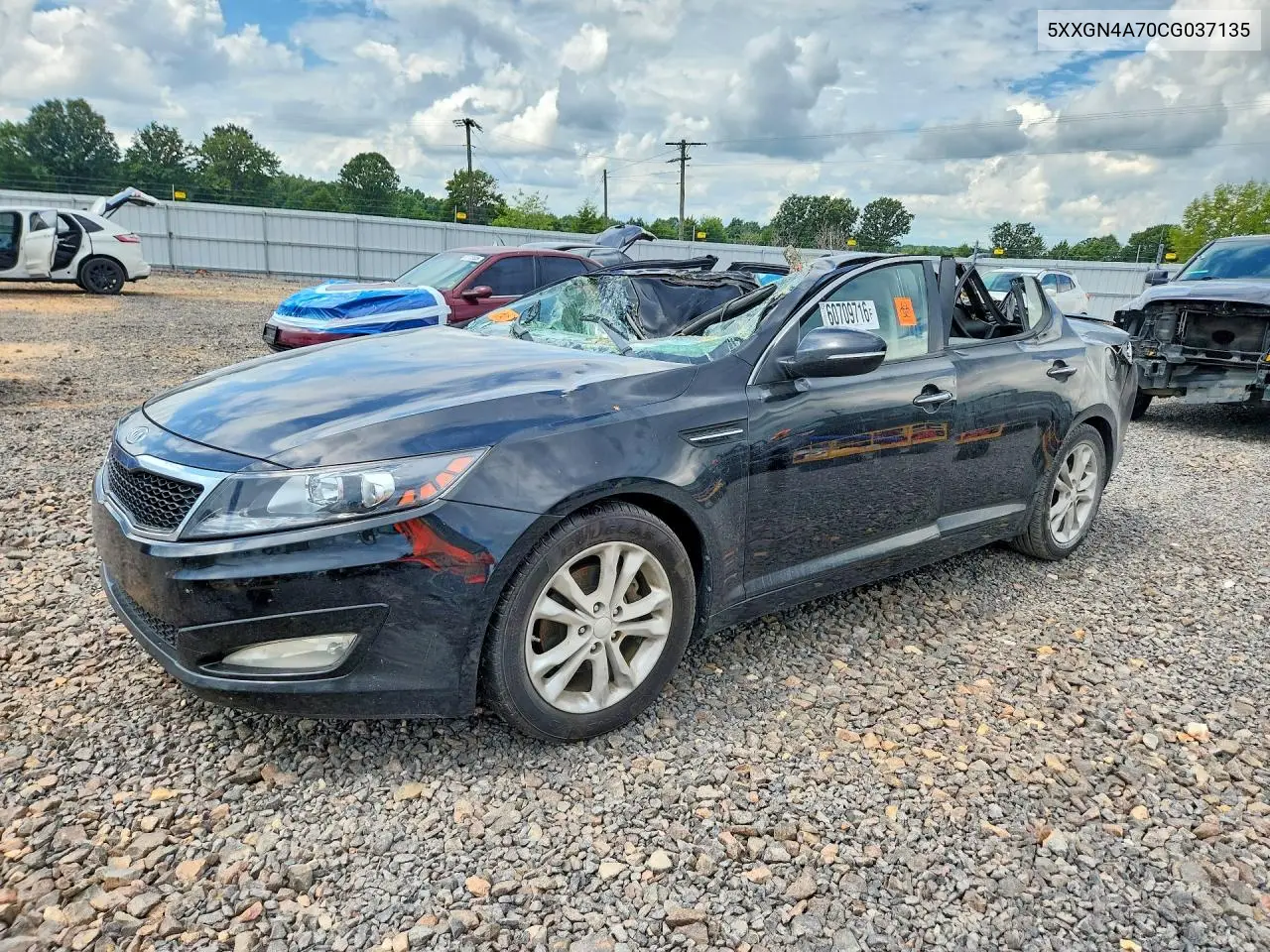 2012 Kia Optima Ex VIN: 5XXGN4A70CG037135 Lot: 60709716