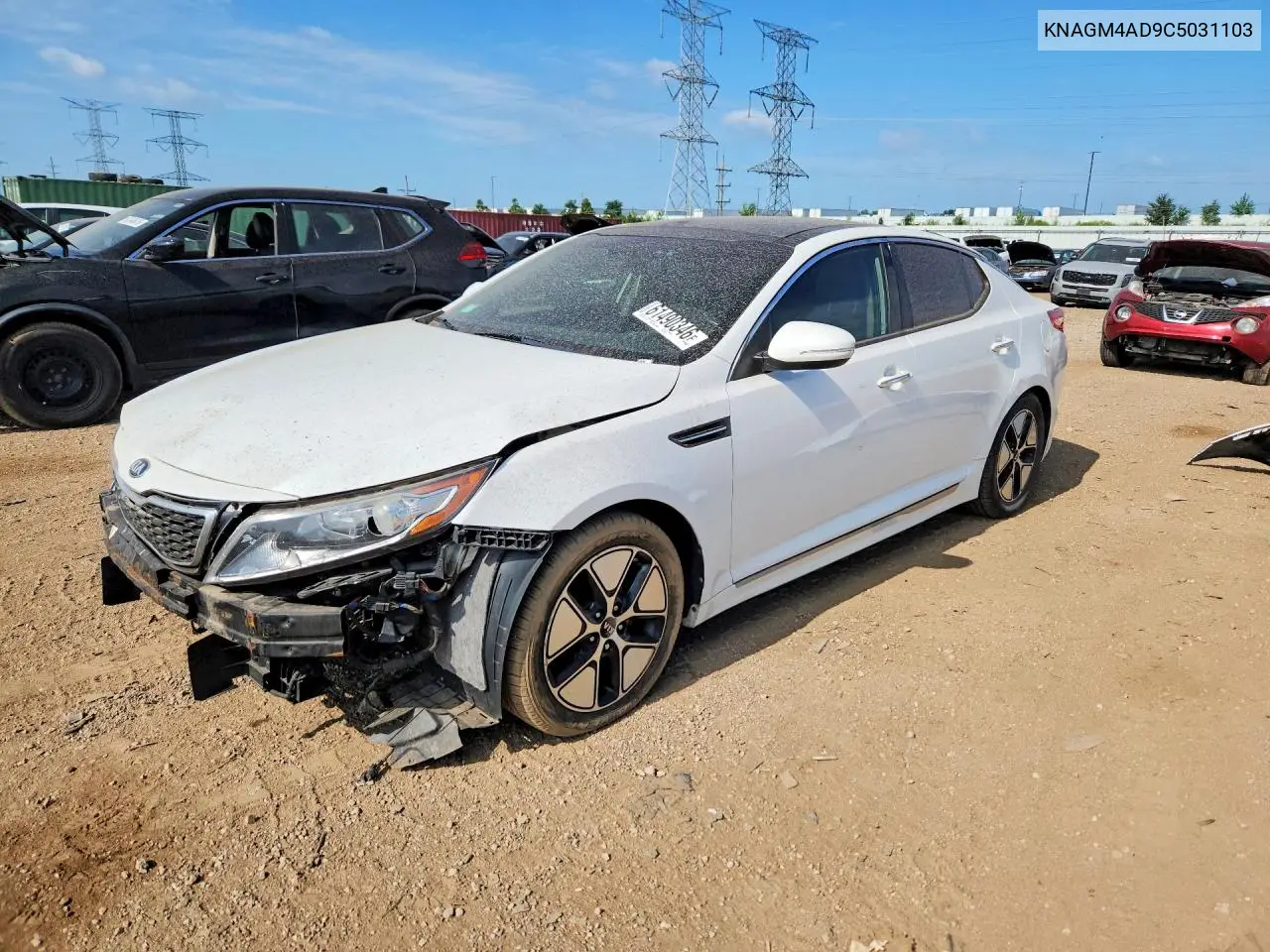 2012 Kia Optima Hybrid VIN: KNAGM4AD9C5031103 Lot: 61490346