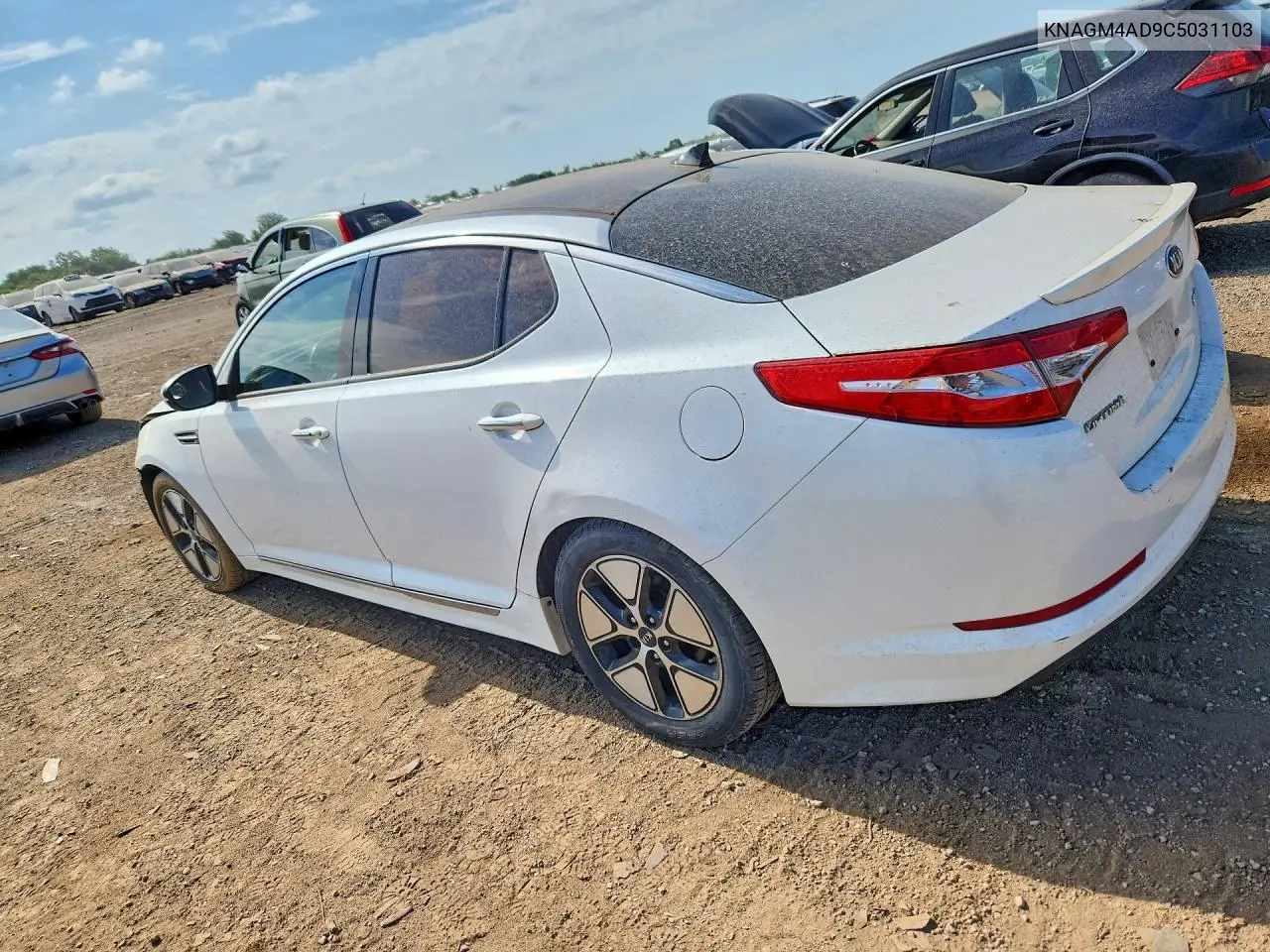 2012 Kia Optima Hybrid VIN: KNAGM4AD9C5031103 Lot: 61490346