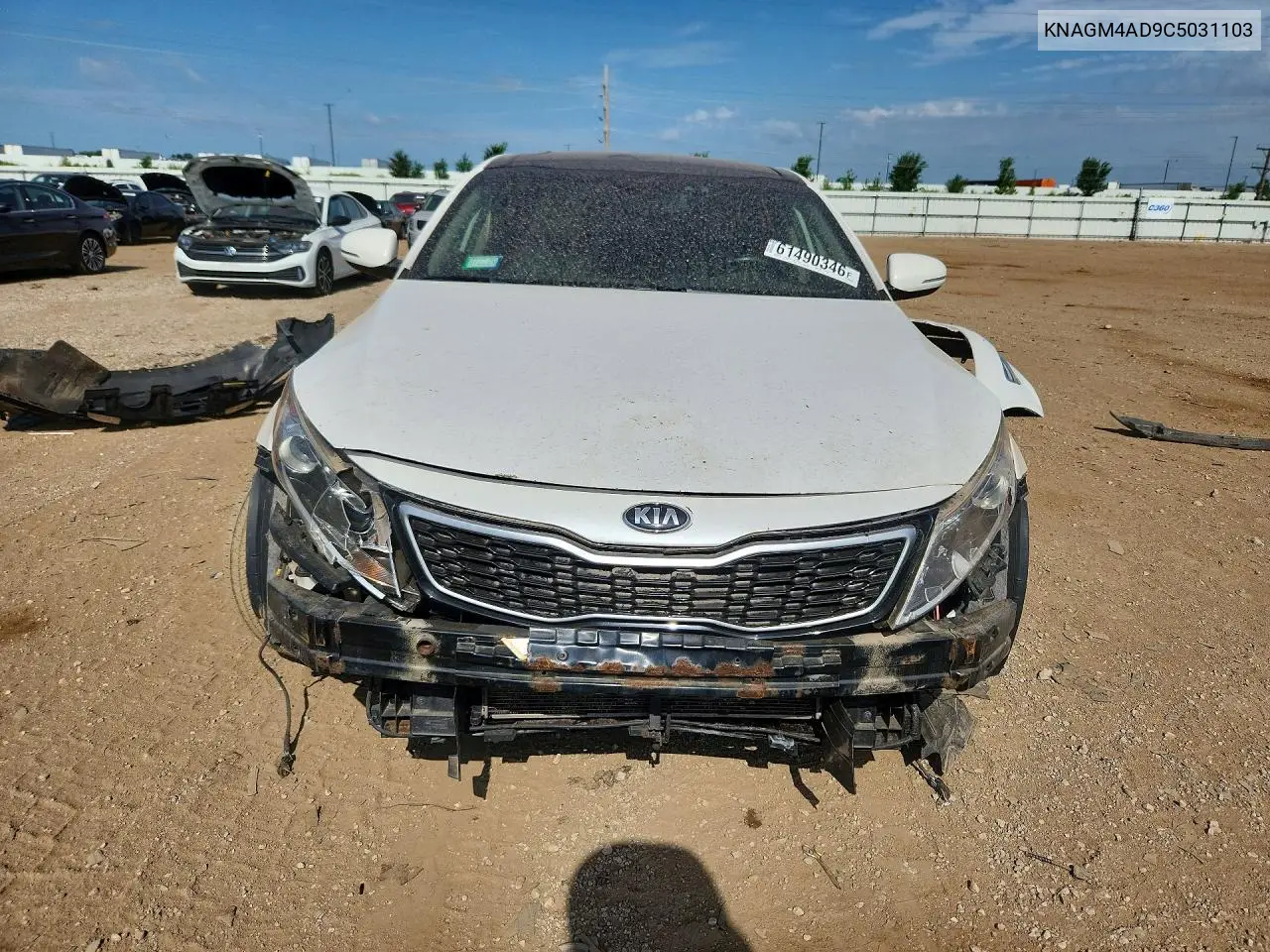 2012 Kia Optima Hybrid VIN: KNAGM4AD9C5031103 Lot: 61490346