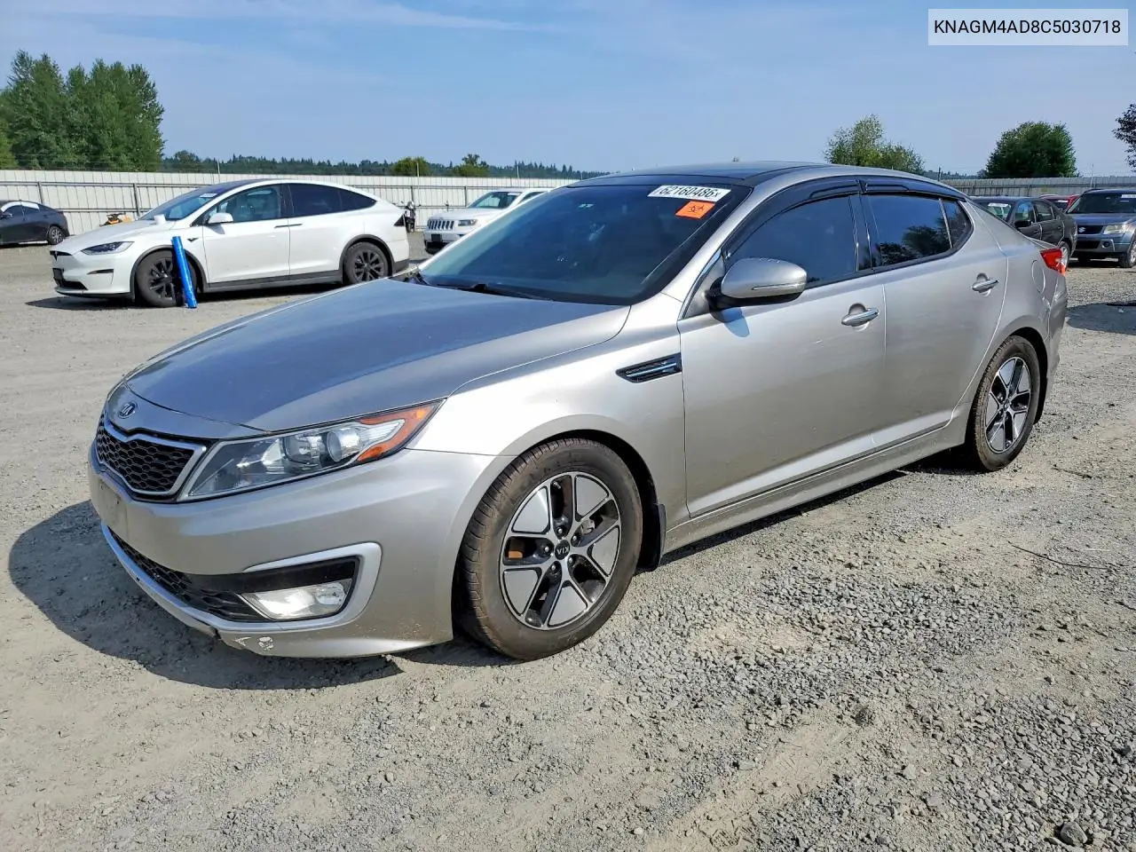 2012 Kia Optima Hybrid VIN: KNAGM4AD8C5030718 Lot: 62160486
