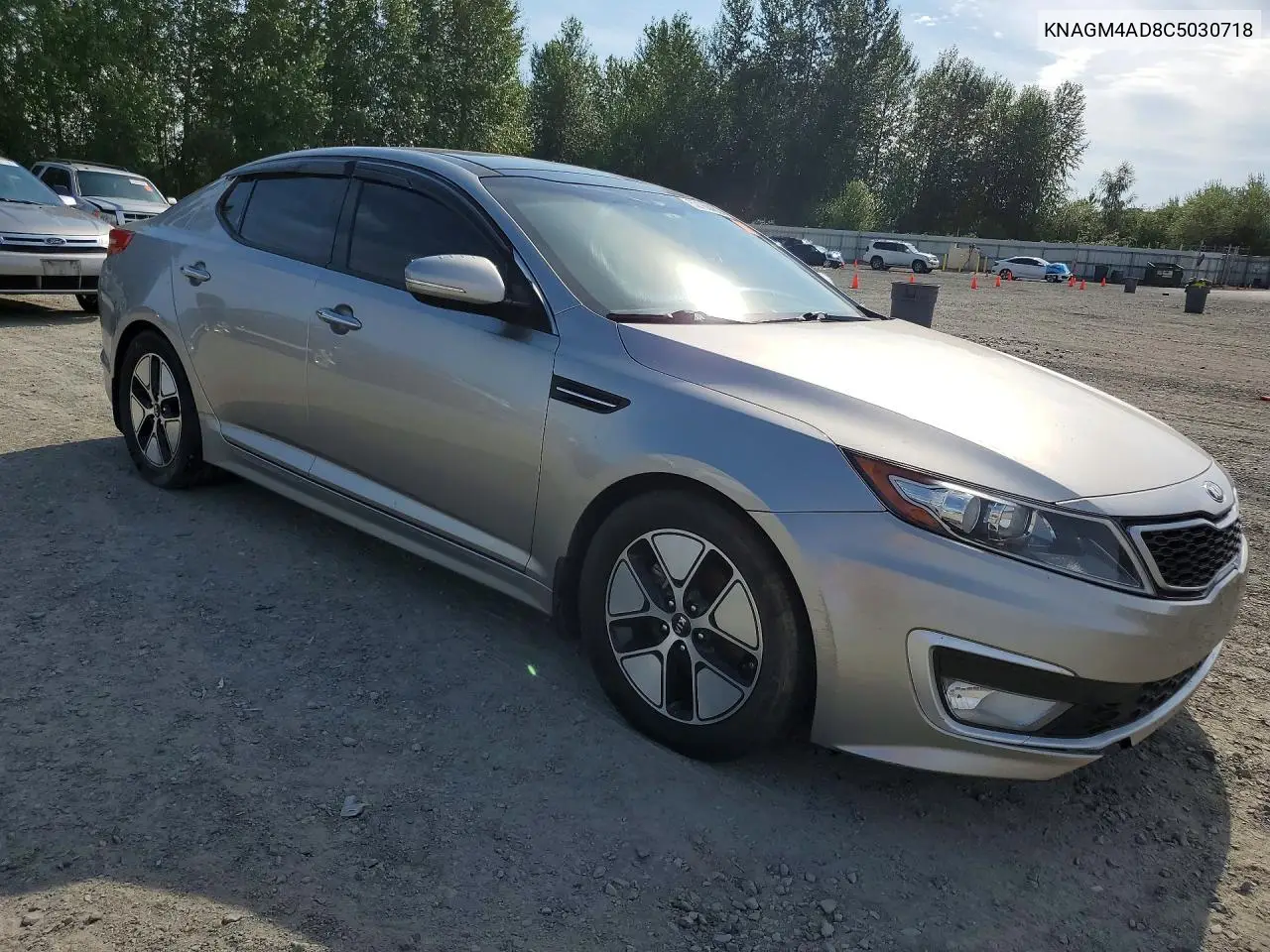 2012 Kia Optima Hybrid VIN: KNAGM4AD8C5030718 Lot: 62160486