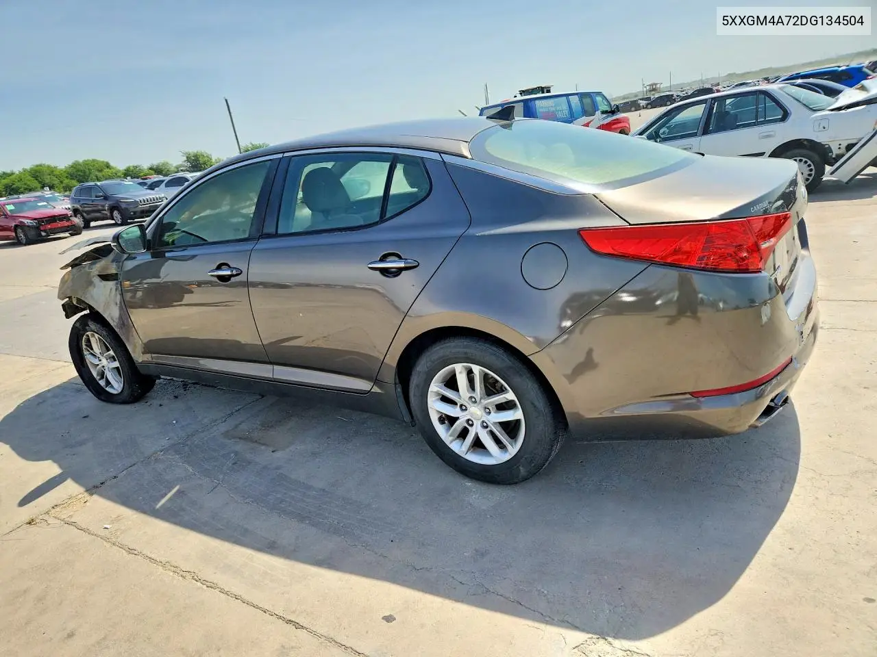 2013 Kia Optima Lx VIN: 5XXGM4A72DG134504 Lot: 58125396
