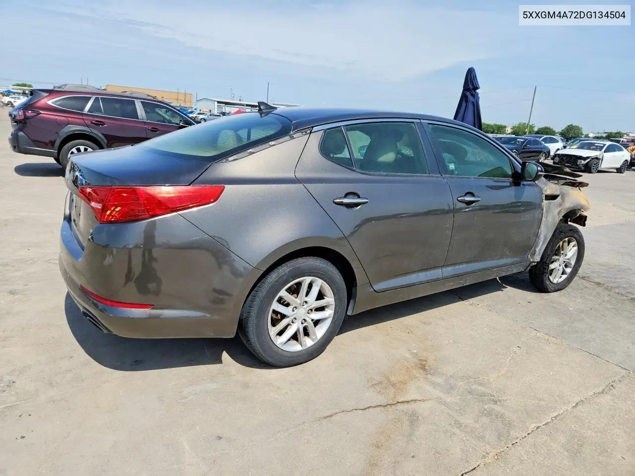 2013 Kia Optima Lx VIN: 5XXGM4A72DG134504 Lot: 58125396
