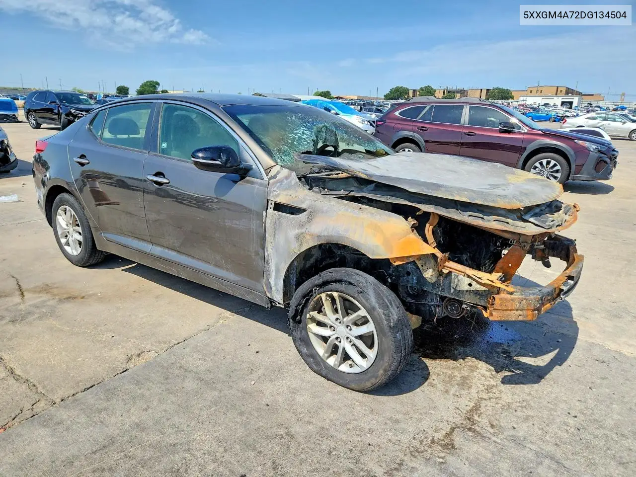2013 Kia Optima Lx VIN: 5XXGM4A72DG134504 Lot: 58125396
