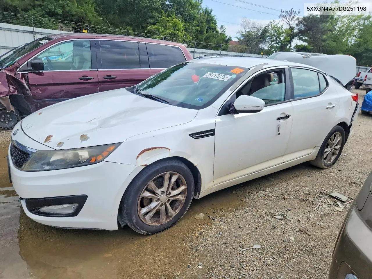 2013 Kia Optima Ex VIN: 5XXGN4A77DG251198 Lot: 59137276