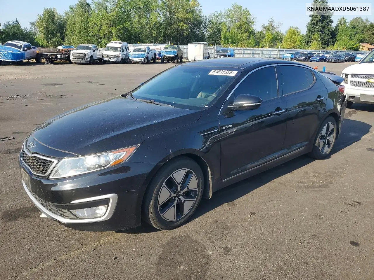 2013 Kia Optima Hybrid VIN: KNAGM4ADXD5061387 Lot: 60809626