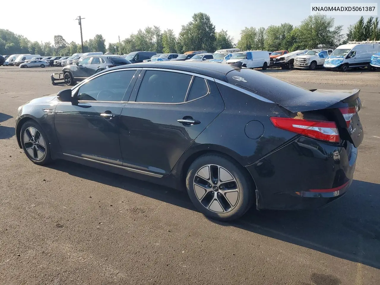 2013 Kia Optima Hybrid VIN: KNAGM4ADXD5061387 Lot: 60809626