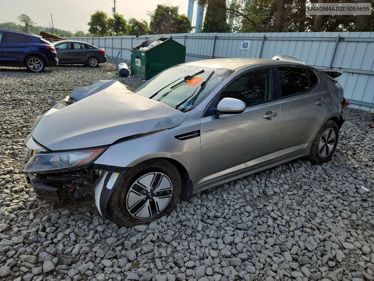 2013 Kia Optima Hybrid VIN: KNAGM4AD2D5055695 Lot: 61049956