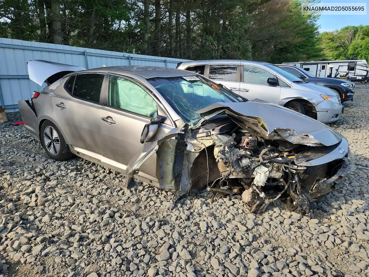 2013 Kia Optima Hybrid VIN: KNAGM4AD2D5055695 Lot: 61049956