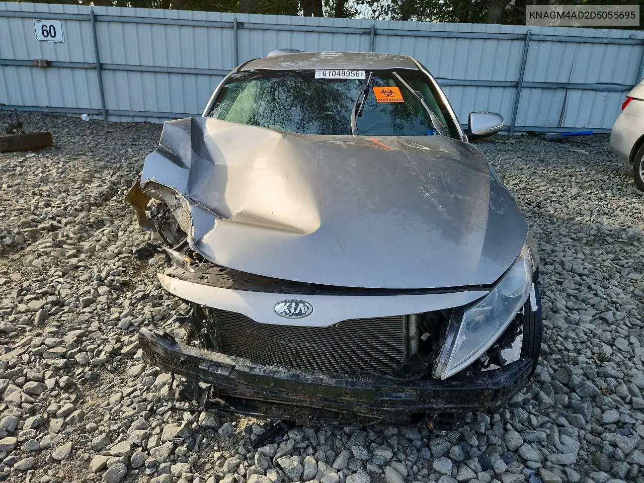 2013 Kia Optima Hybrid VIN: KNAGM4AD2D5055695 Lot: 61049956