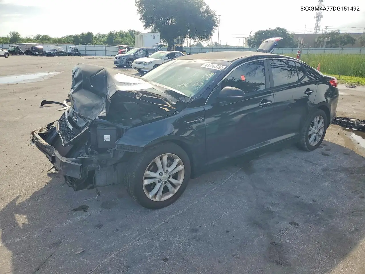 2013 Kia Optima Lx VIN: 5XXGM4A77DG151492 Lot: 61680326