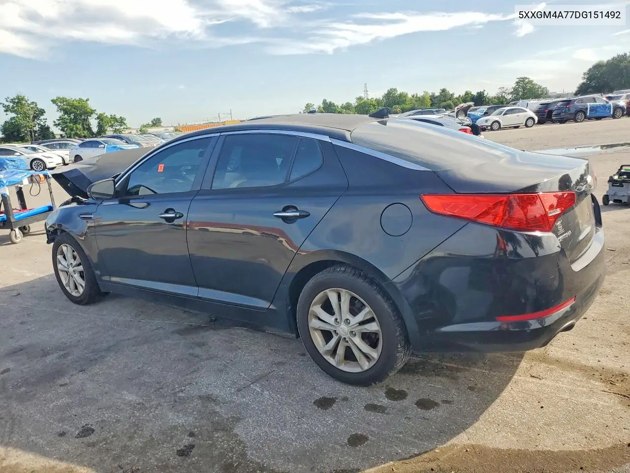 2013 Kia Optima Lx VIN: 5XXGM4A77DG151492 Lot: 61680326