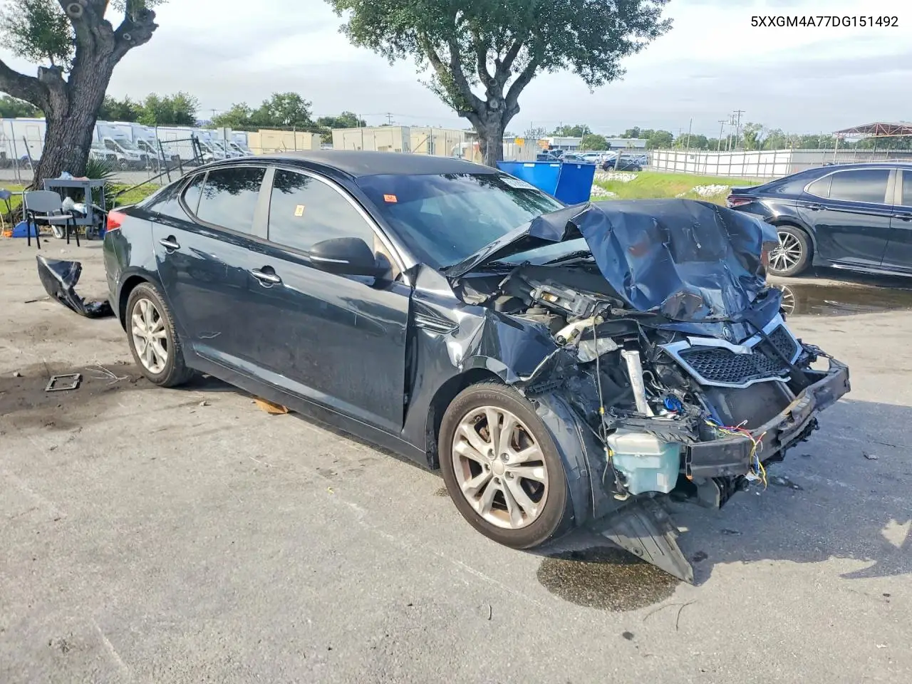 2013 Kia Optima Lx VIN: 5XXGM4A77DG151492 Lot: 61680326