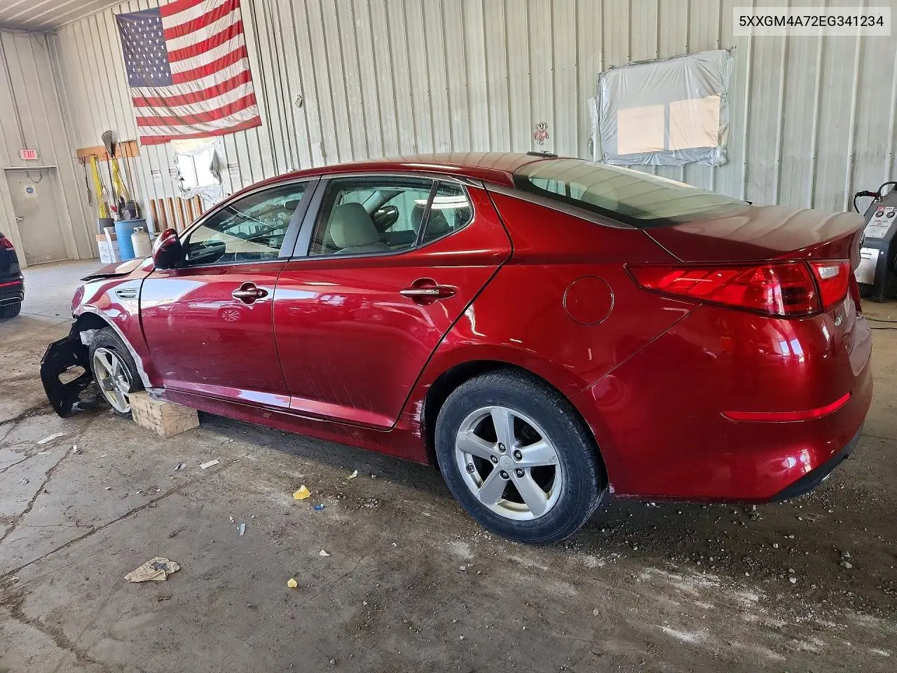 2014 Kia Optima Lx VIN: 5XXGM4A72EG341234 Lot: 61062976