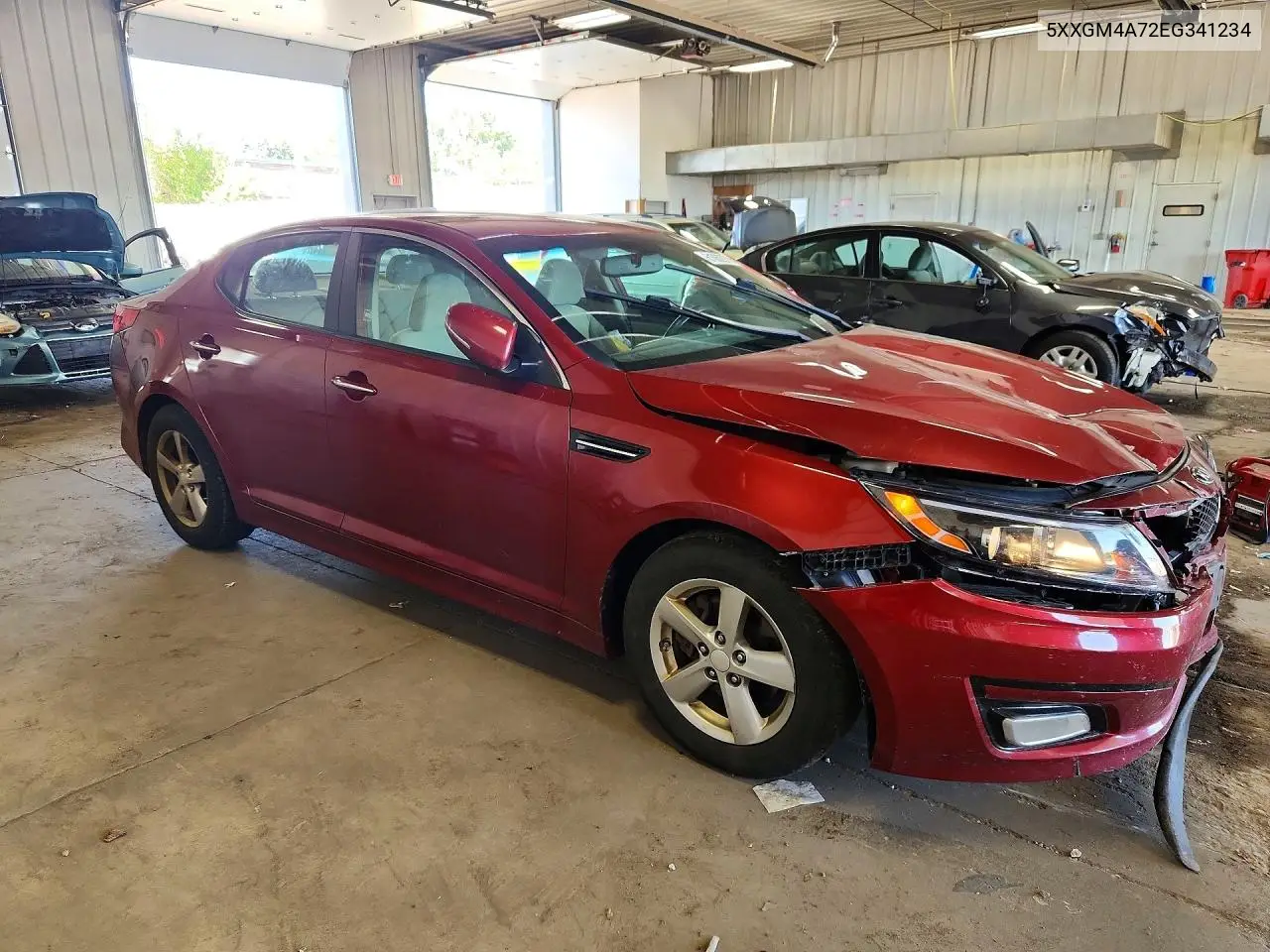2014 Kia Optima Lx VIN: 5XXGM4A72EG341234 Lot: 61062976