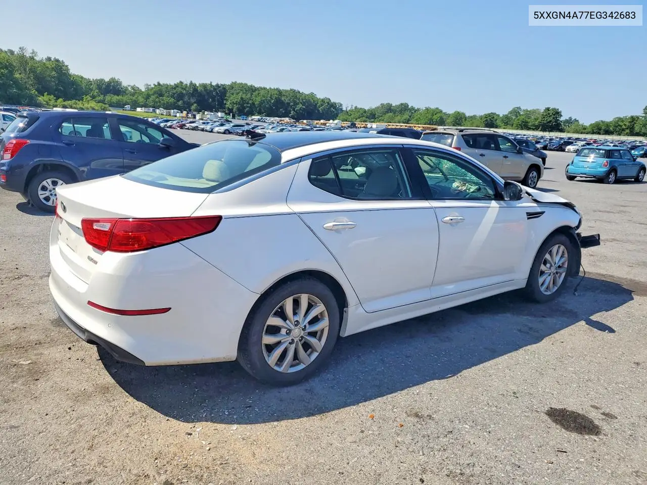 2014 Kia Optima Ex VIN: 5XXGN4A77EG342683 Lot: 61585256