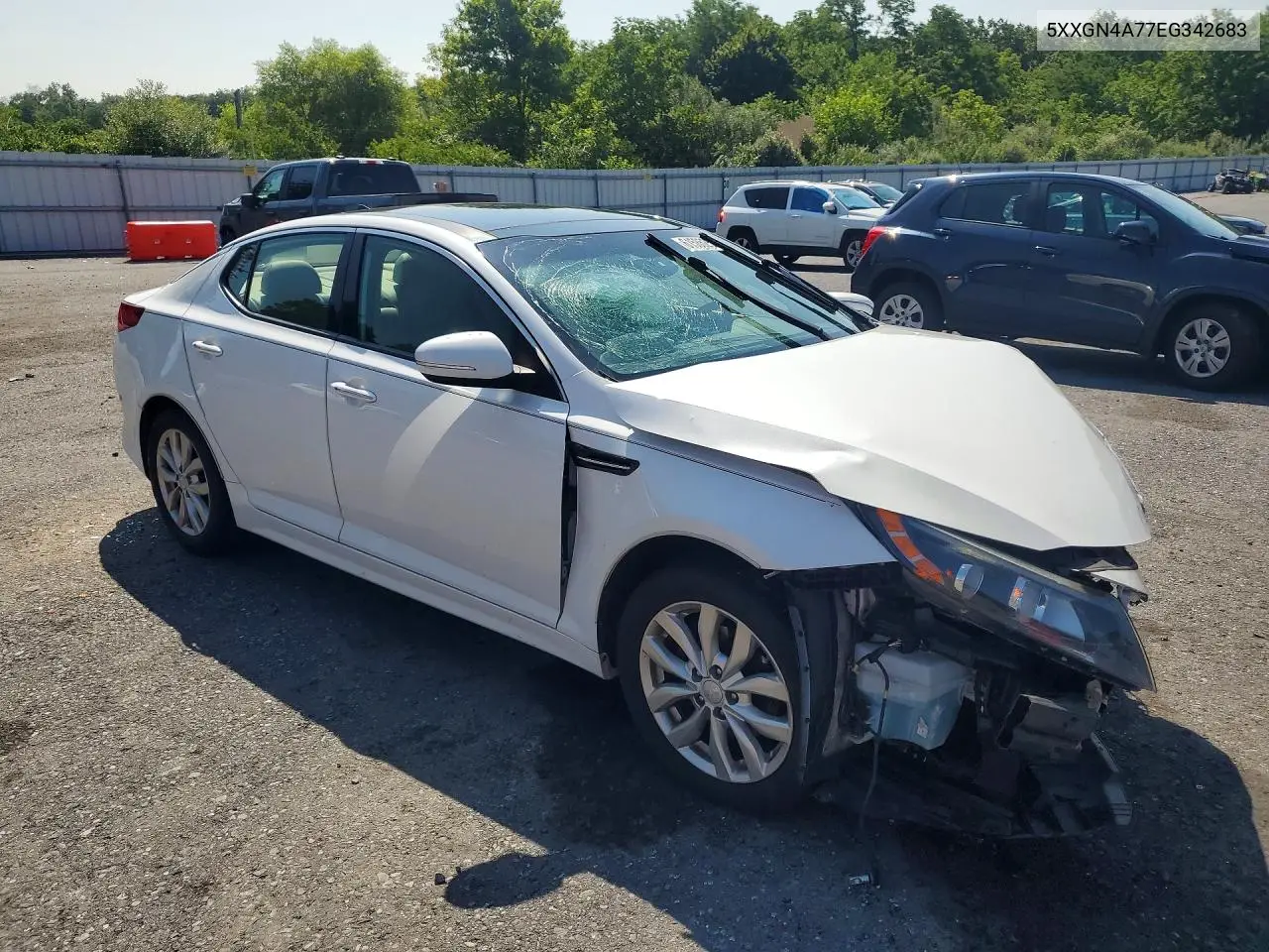 2014 Kia Optima Ex VIN: 5XXGN4A77EG342683 Lot: 61585256