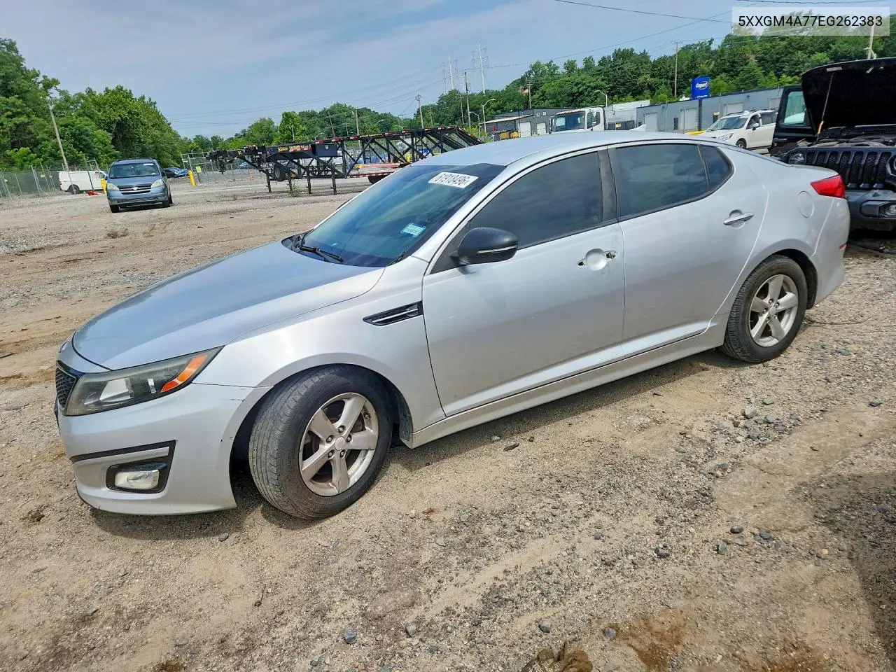 2014 Kia Optima Lx VIN: 5XXGM4A77EG262383 Lot: 61918496